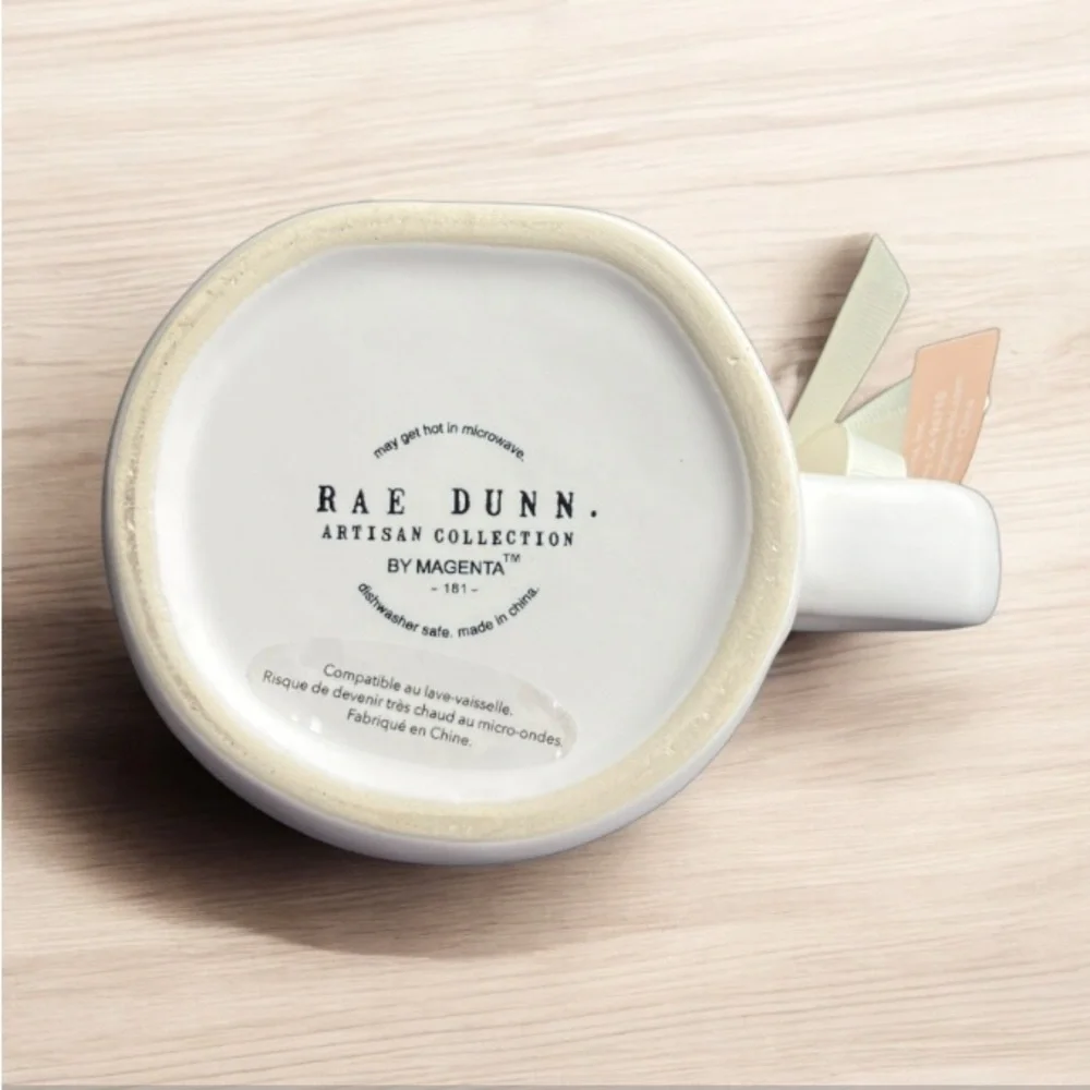 NEW Rae Dunn White and Green HOP ALONG Easter / Spring Bunny Rabbit Allover Mug - Picture 7 of 7